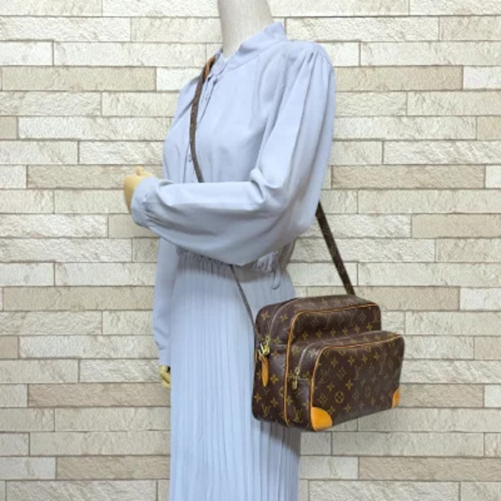 Louis Vuitton Bag Nile Monogram Brown Canvas Shoulder
